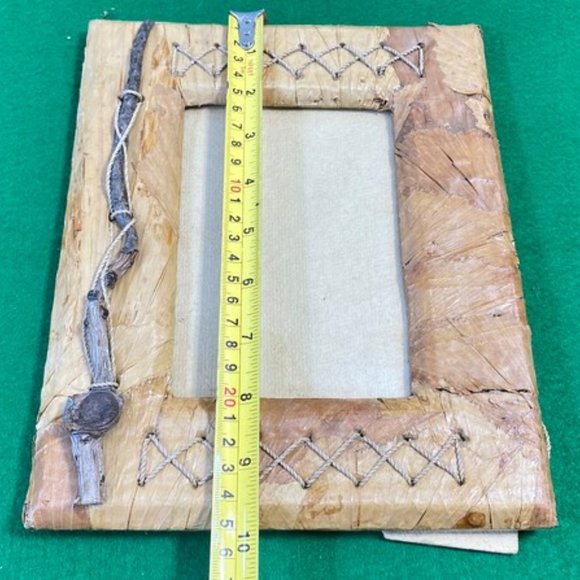 Vintage Handmade Wood Frame - Handmade Wooden Picture Frame - Picture Frames - S - Picture 6 of 7